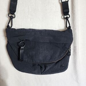 lululemon athletica Black Compact Crossbody Bag